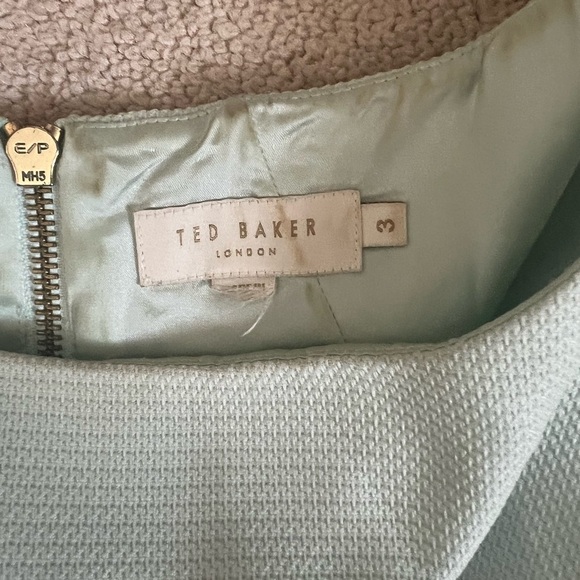 Ted Baker Blue and Silver Ruched Tiered Sundress - Picture 2 of 3